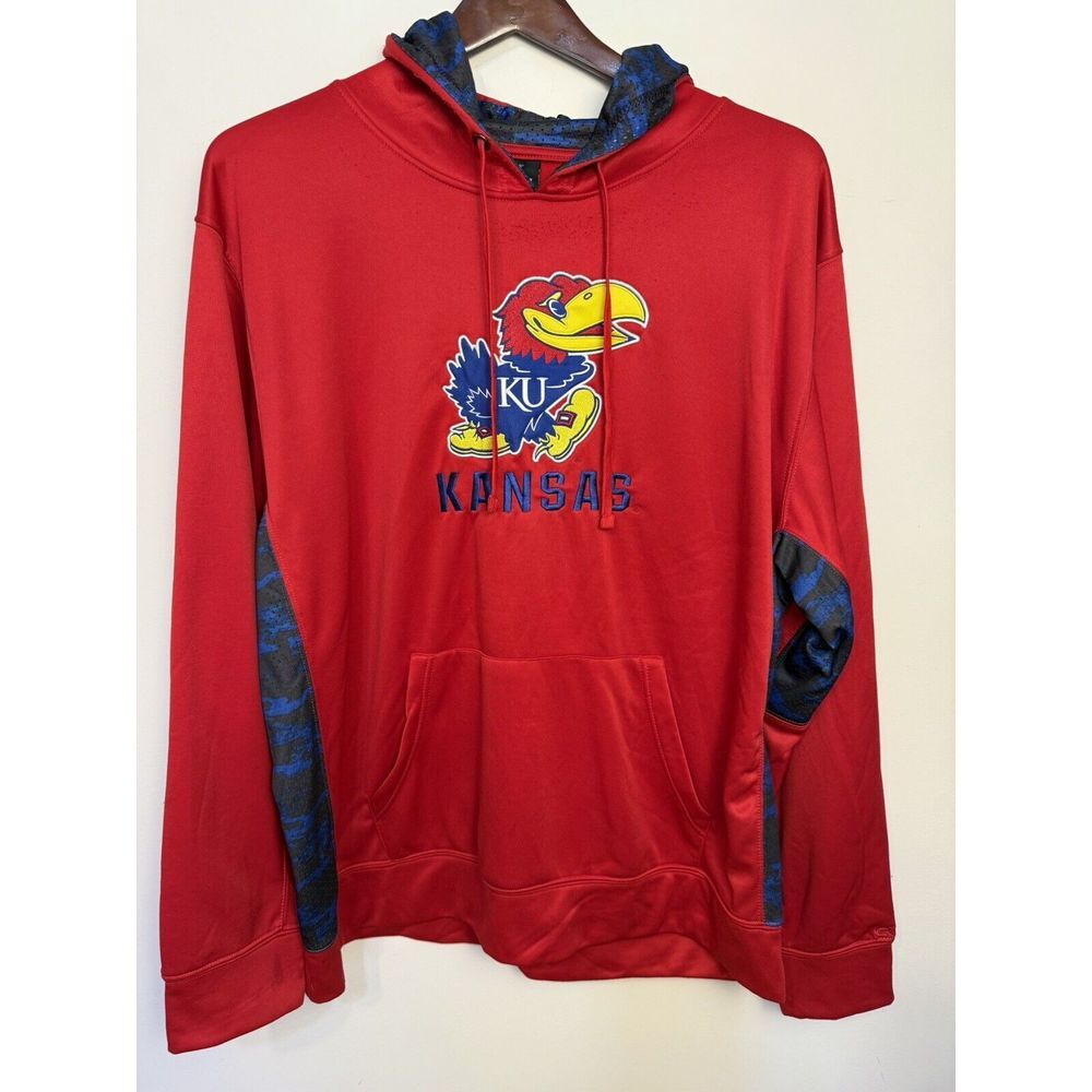 Colosseum‎ Men's Hoodie Kansas Jayhawks Red XXL